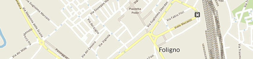 Mappa della impresa bar - caffe' a FOLIGNO