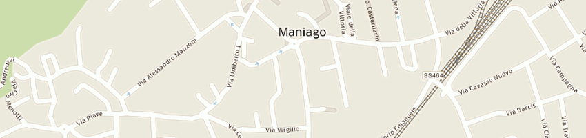 Mappa della impresa scuola elementare a MANIAGO