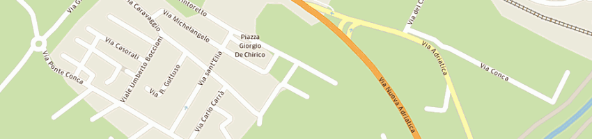 Mappa della impresa monzali guido a MISANO ADRIATICO