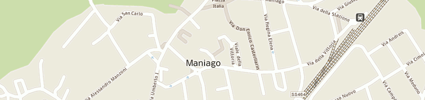 Mappa della impresa studio di architettura ed urbanistica architetti calligaro e lupieri a MANIAGO