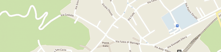 Mappa della impresa cartoleria ruzzene (snc) a MANIAGO