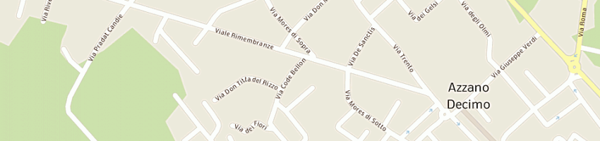 Mappa della impresa muzzin stifanich antonio a AZZANO DECIMO