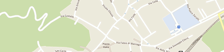 Mappa della impresa mazzoli vittorio a MANIAGO