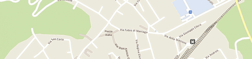 Mappa della impresa pizza new di facchin annie a MANIAGO