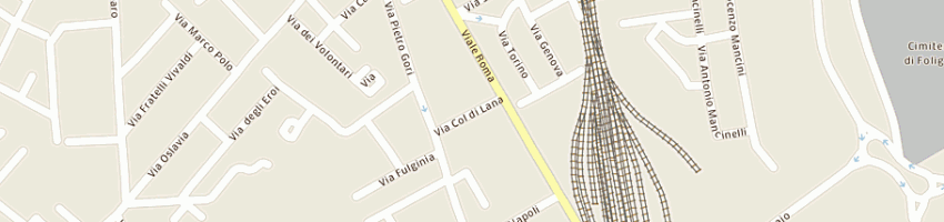 Mappa della impresa pianeta carni srl a FOLIGNO