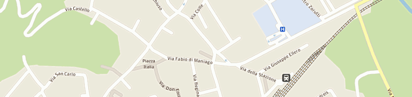 Mappa della impresa ceolin r a MANIAGO