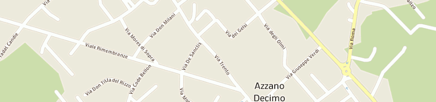 Mappa della impresa la pizzetteria a AZZANO DECIMO