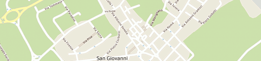 Mappa della impresa panificio buresta diego e c sas a SAN GIOVANNI IN MARIGNANO