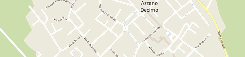 Mappa della impresa bar antico caffe' a AZZANO DECIMO