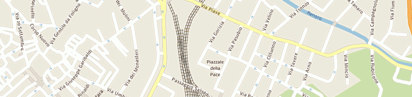 Mappa della impresa beta service di brunelli bruno e c sas a FOLIGNO
