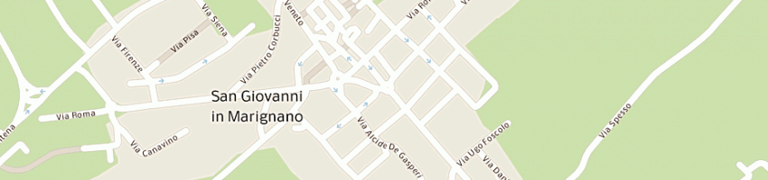 Mappa della impresa autoscuola pratiche auto sarti di sarti bruno e c snc a SAN GIOVANNI IN MARIGNANO