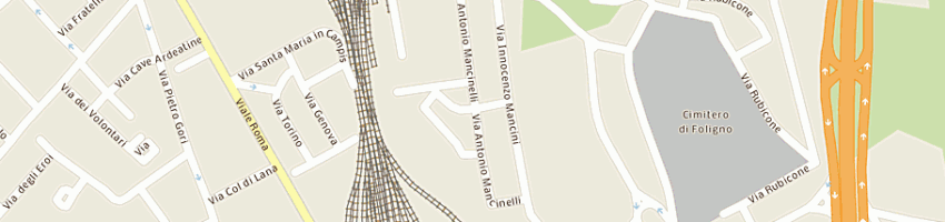Mappa della impresa proietti lanfranco sas a FOLIGNO