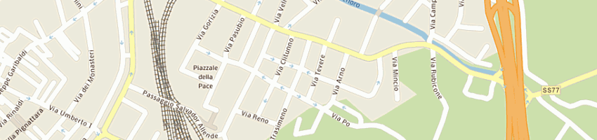 Mappa della impresa parrucchiera mela roberta a FOLIGNO