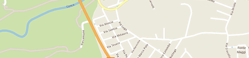 Mappa della impresa carrozzeria autocenter di monaldi adamo e c (snc) a CATTOLICA