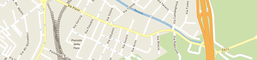 Mappa della impresa capotosti piero a FOLIGNO