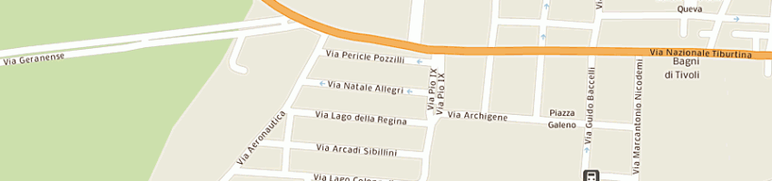 Mappa della impresa proietti gentilina e c srl a TIVOLI