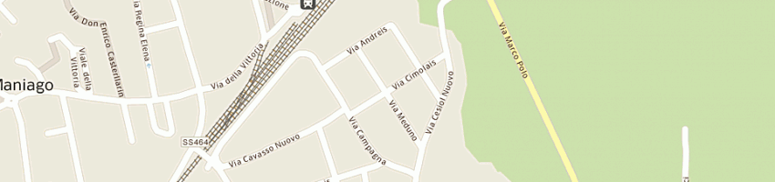 Mappa della impresa menegon antonio a MANIAGO
