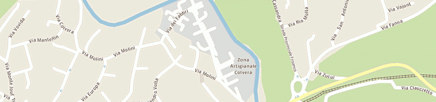 Mappa della impresa coltellerie marcello beltrame (srl) a MANIAGO
