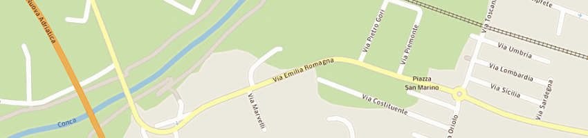 Mappa della impresa marfoglia carlo a CATTOLICA