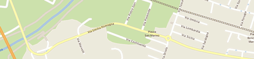 Mappa della impresa malpassi fratelli (snc) a CATTOLICA