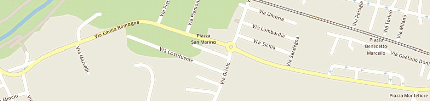 Mappa della impresa bar pontile di silvagni mirco e daniela - snc a CATTOLICA