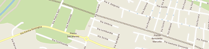 Mappa della impresa mondo sonoro di antonella battaglia e c snc a CATTOLICA