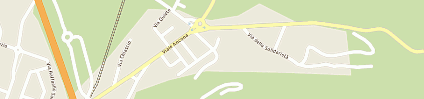 Mappa della impresa comunita' la tenda arl a FOLIGNO