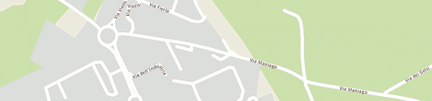 Mappa della impresa bar trattoria vivina a MANIAGO