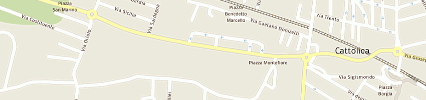 Mappa della impresa monica gasperini architetto  a CATTOLICA