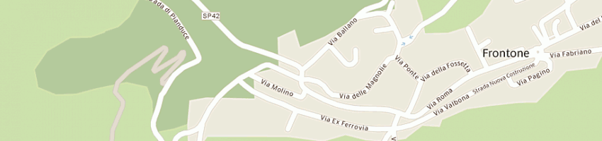 Mappa della impresa osteria del pellegrino snc di pulcinelli rossano e c a FRONTONE