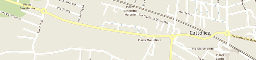 Mappa della impresa carrozzeria romea a CATTOLICA