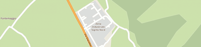 Mappa della impresa arte umbra di sciabacucchi raffaele a SIGILLO