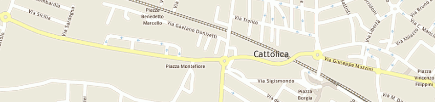 Mappa della impresa garage moderno a CATTOLICA