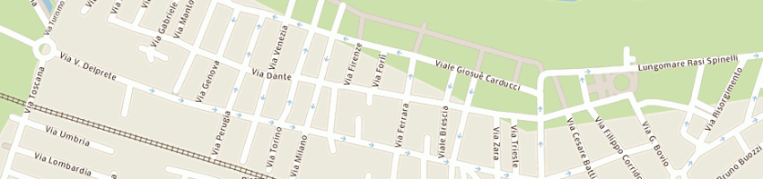 Mappa della impresa albergo major srl a CATTOLICA