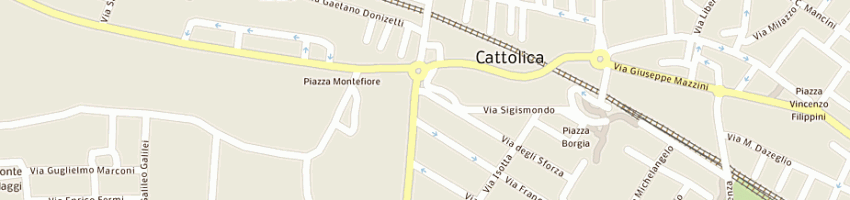 Mappa della impresa bar il caffe' della peppina a CATTOLICA