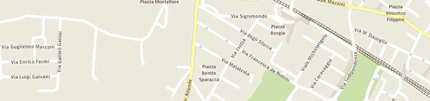 Mappa della impresa elettrocostruzioni di burlaschi diego a CATTOLICA