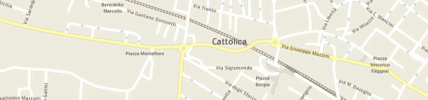 Mappa della impresa canilandia srl a CATTOLICA