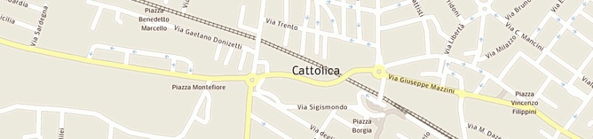 Mappa della impresa roberti giovanni snc di roberti roberto e c a CATTOLICA