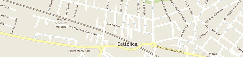 Mappa della impresa hotel diamante a CATTOLICA