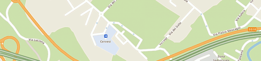 Mappa della impresa circolo tennis a CATTOLICA
