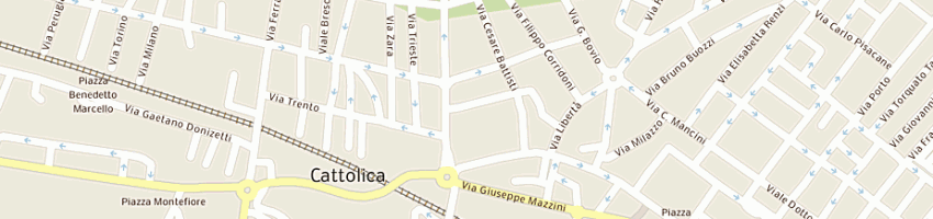 Mappa della impresa hotel san giusto a CATTOLICA