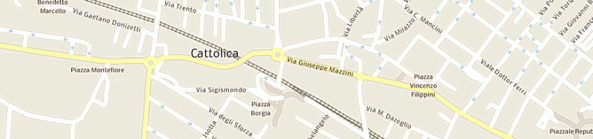 Mappa della impresa termoidraulica cervella e romani srl a CATTOLICA