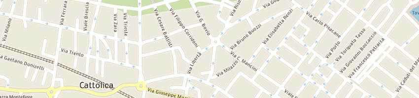 Mappa della impresa cab moda srl a CATTOLICA