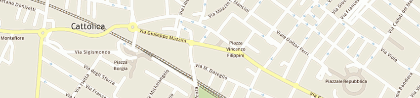Mappa della impresa magi marco lavorazione ferro e alluminio a CATTOLICA