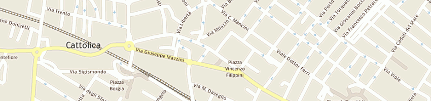 Mappa della impresa panetteria pecci loretta a CATTOLICA