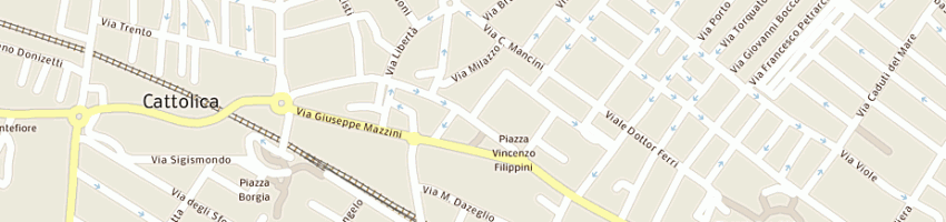 Mappa della impresa profumeria sandra di polverelli sandra e giannini flavia snc a CATTOLICA
