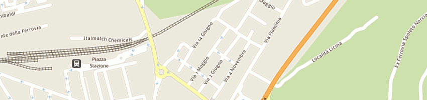 Mappa della impresa pari a SPOLETO