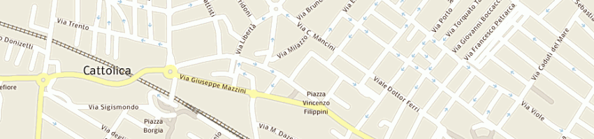 Mappa della impresa macelleria non solo carne di mordenti sandro a CATTOLICA