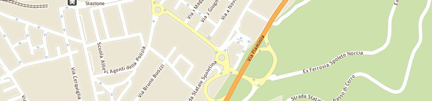Mappa della impresa pizzeria la rotonda di nemmi alessandro a SPOLETO