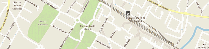 Mappa della impresa mandolesi maurizio a RIMINI